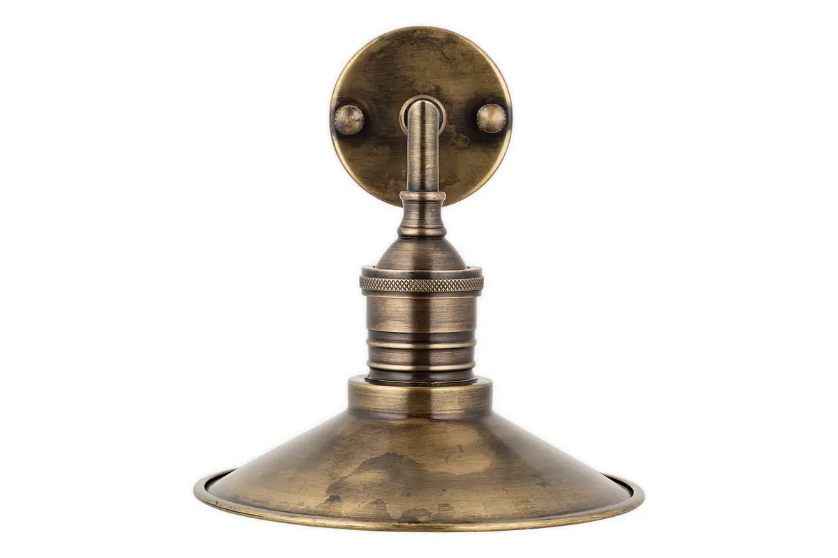Nkuku - Najja Brass Wall Lamp - Antique Brass
