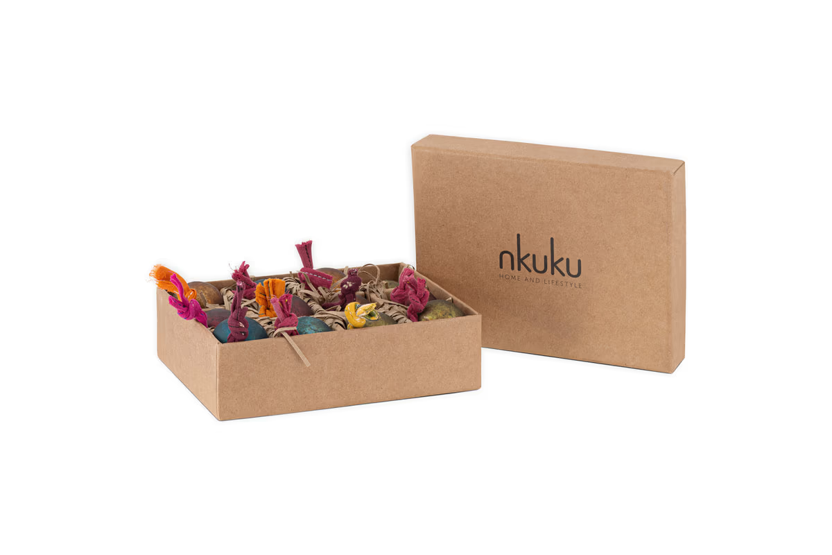 Nkuku - Oko Mini Baubles - Mixed Matt (Set of 12)