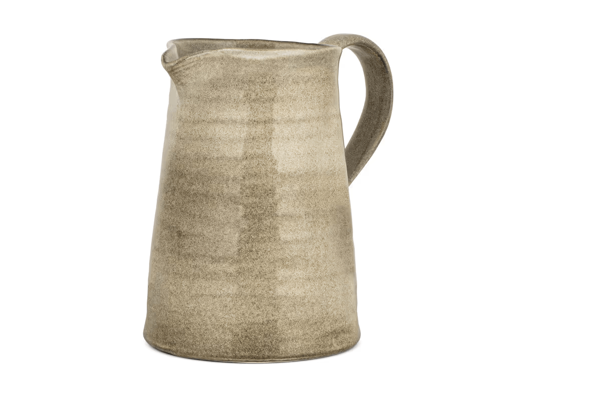 Nkuku - Valinha Earthenware Jug - Grey - Small