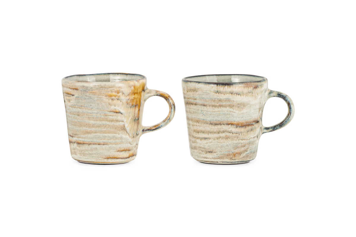 Nkuku - Vizo Mugs - Grey (Set of 2)