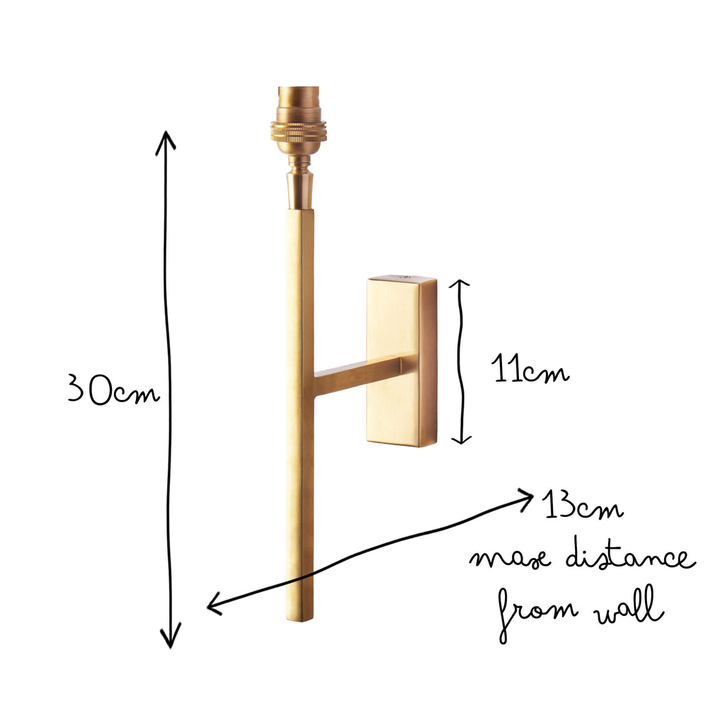 Pooky - Bruno Wall Fitting - Brass