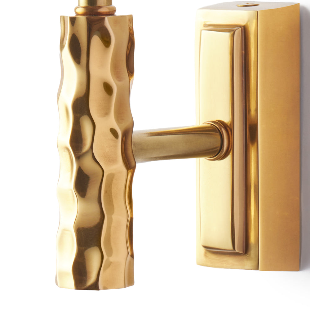 Pooky - Dimple Wall Fitting - Brass