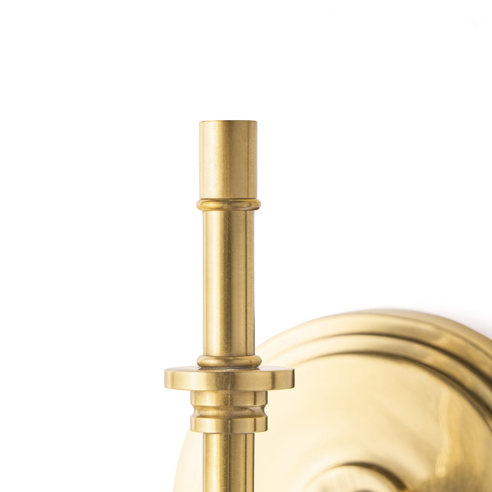 Pooky - Single Chukka Rechargeable Wall Fitting - Antique Brass