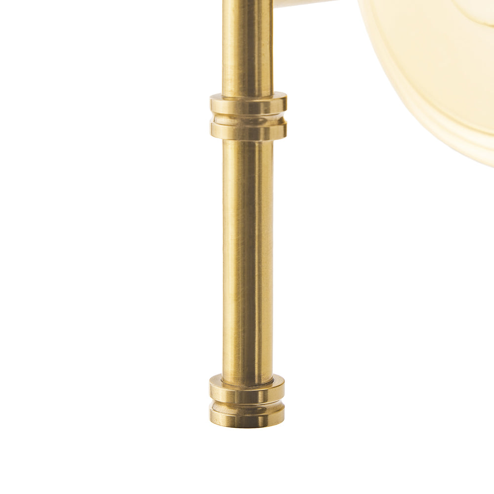Pooky - Single Chukka Rechargeable Wall Fitting - Antique Brass