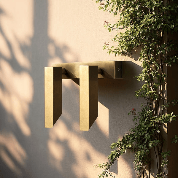 Pooky - Double Andor Ip54 Adjustable Wall Light - Brass