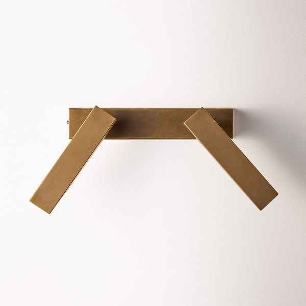 Pooky - Double Andor Ip54 Adjustable Wall Light - Brass