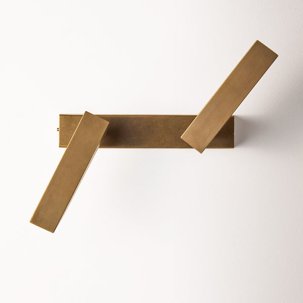 Pooky - Double Andor Ip54 Adjustable Wall Light - Brass