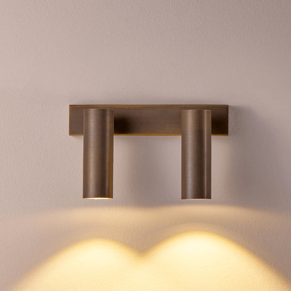 Pooky - Double Austell Ip54 Wall Spotlight - Bronze