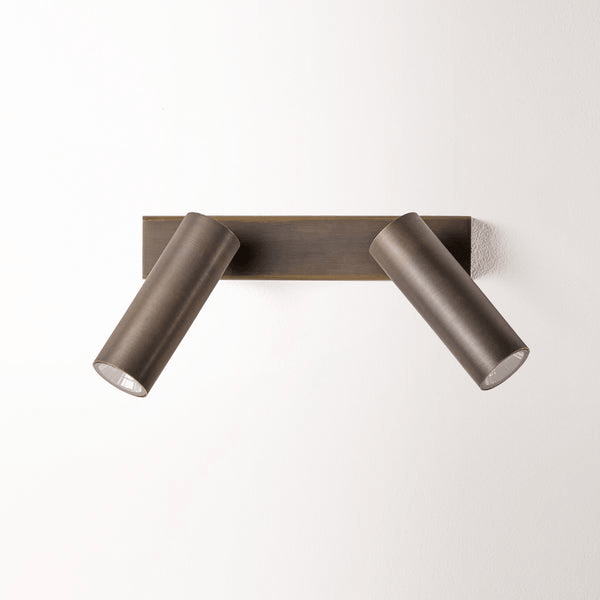 Pooky - Double Austell Ip54 Wall Spotlight - Bronze
