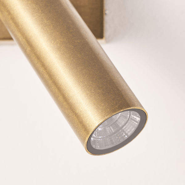 Pooky - Double Austell Ip54 Wall Spotlight - Brass