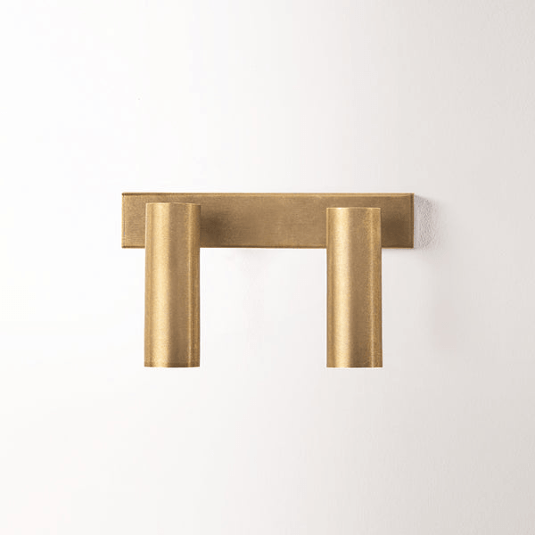 Pooky - Double Austell Ip54 Wall Spotlight - Brass