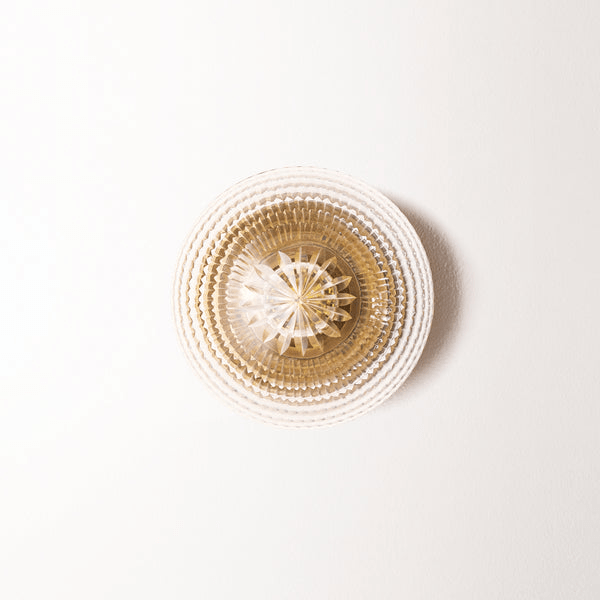 Pooky - Smaller Burgh Ip54 Wall Light - Glass And Brass