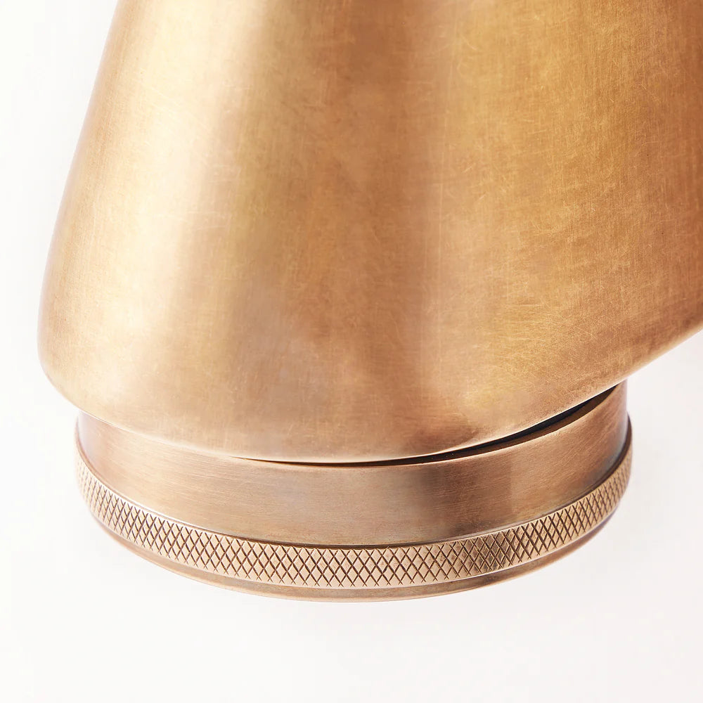 Pooky Bowditch IP54 Mast Wall Light in Aged Brass