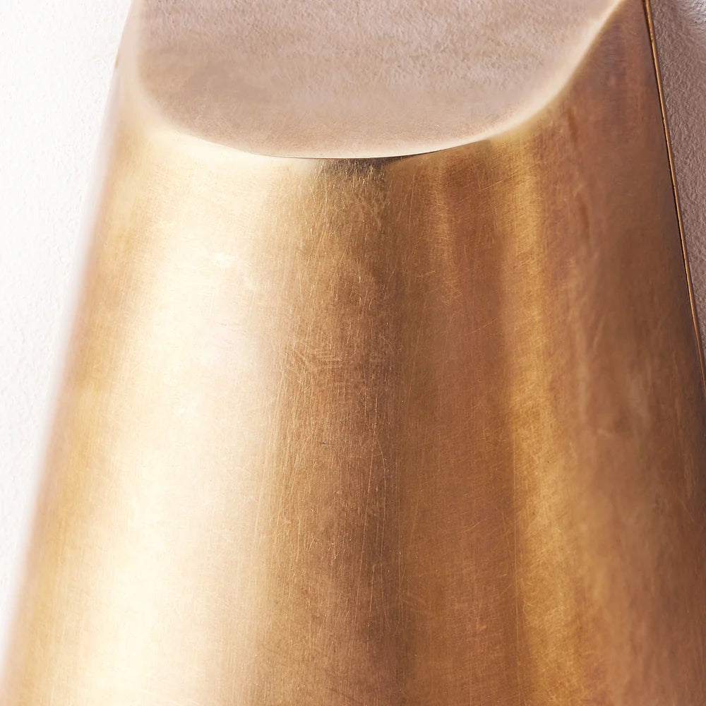 Pooky Bowditch IP54 Mast Wall Light in Aged Brass