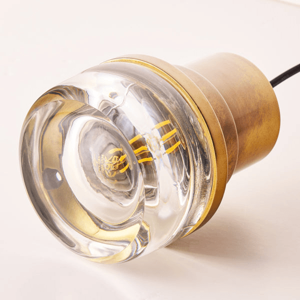 Pooky - Bremer Ip44 Bulkhead Wall Light - Antique Brass