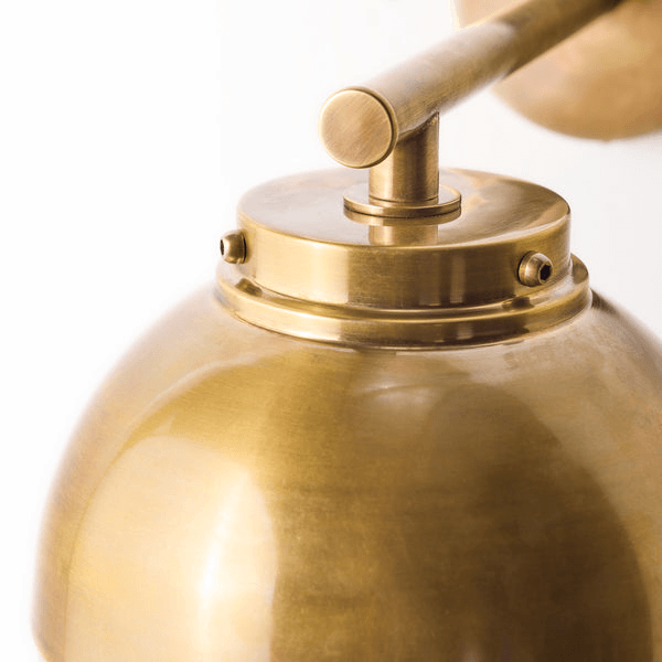 Pooky - Claridge Exterior ip54 Wall Light - Glass And Brass
