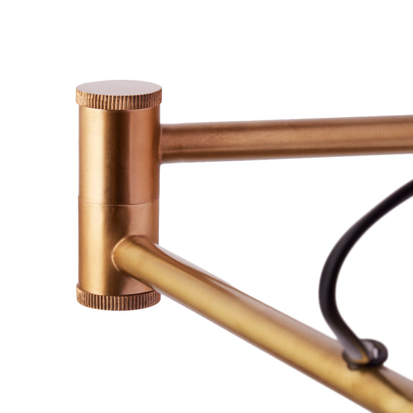 Pooky - Conrad Articulated Wall Light - Brass with Bronze Hood