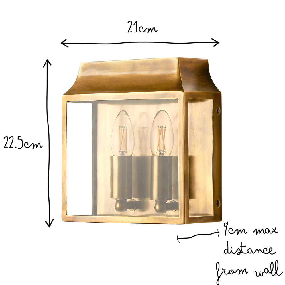 Pooky Double Crail IP44 Exterior Wall Light