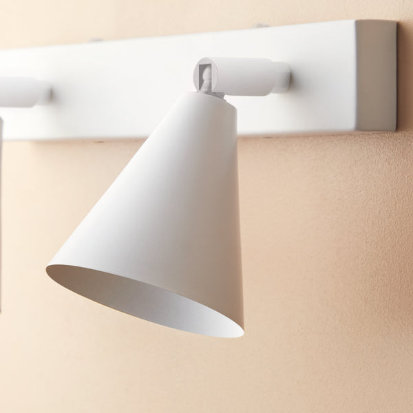 Pooky - Crick Double Wall Spotlight - Paintable Finish