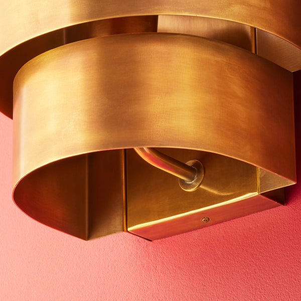 Pooky - Dorsey Wall Light - Antique Brass Finish
