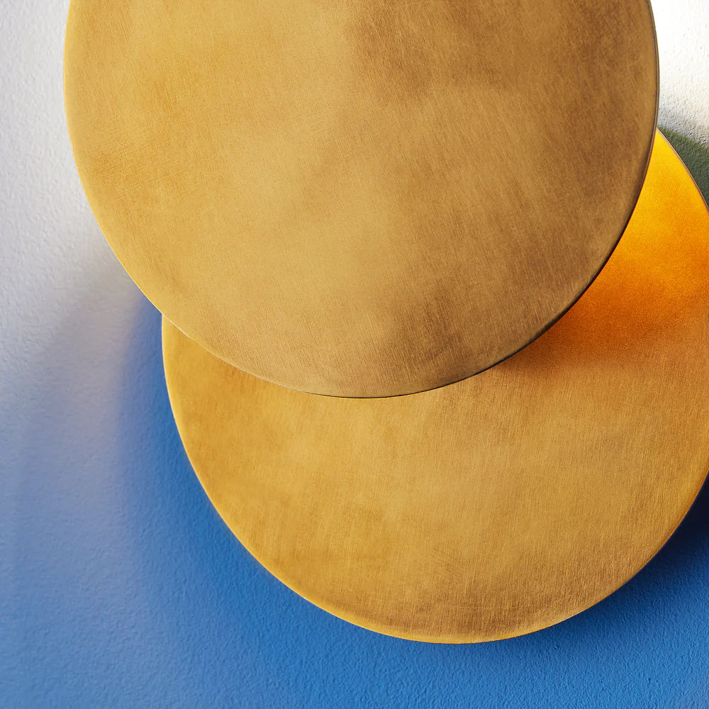 Pooky Franz wall light in aged brass