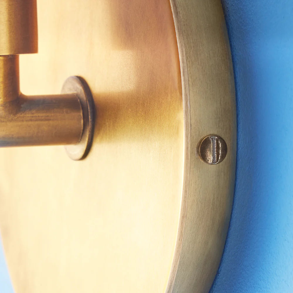 Pooky Franz wall light in aged brass