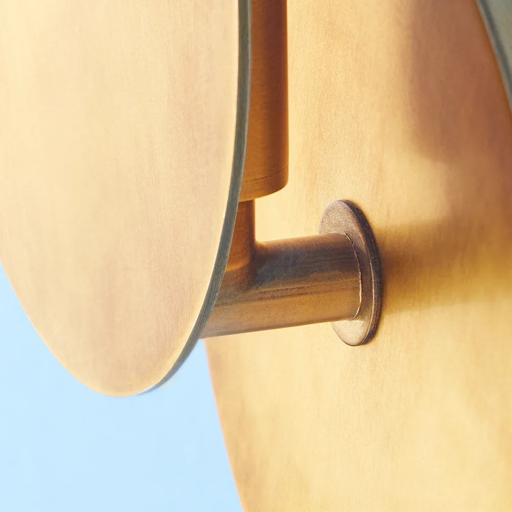 Pooky Franz wall light in aged brass