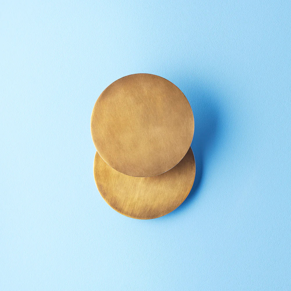 Pooky Franz wall light in aged brass