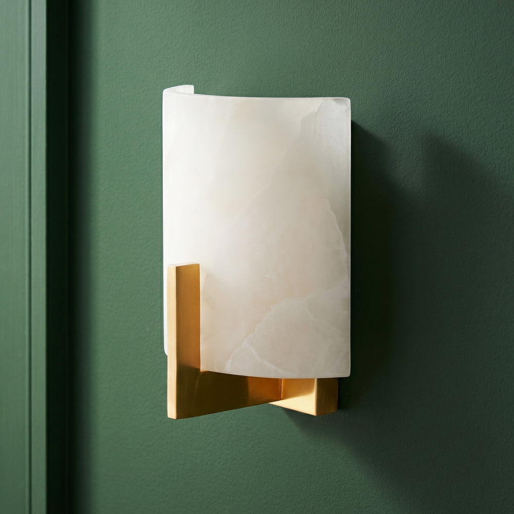 Pooky - Franklyn Wall Light - Brass and Alabaster