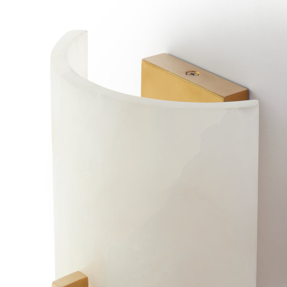 Pooky - Franklyn Wall Light - Brass and Alabaster