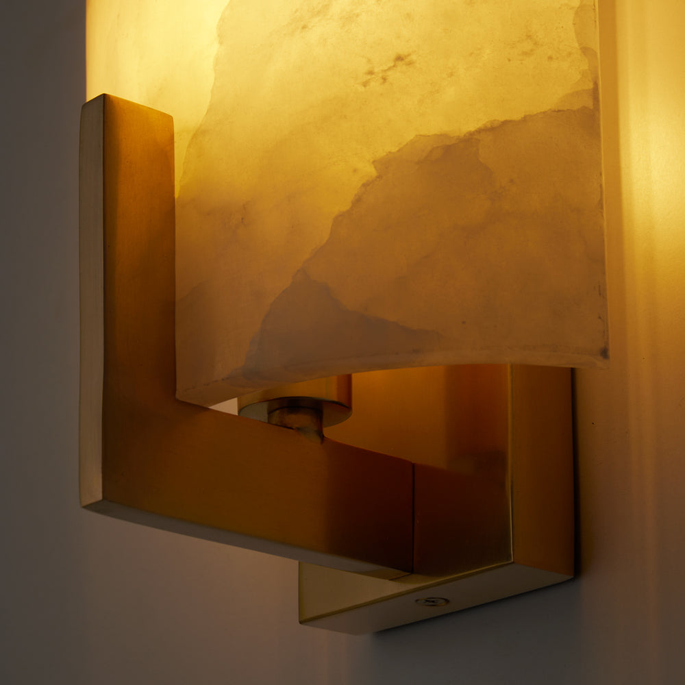 Pooky - Franklyn Wall Light - Brass and Alabaster
