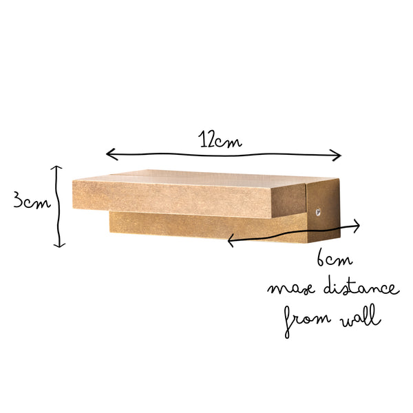 Pooky - Gara Ip54 Down Wall Lighter - Brass