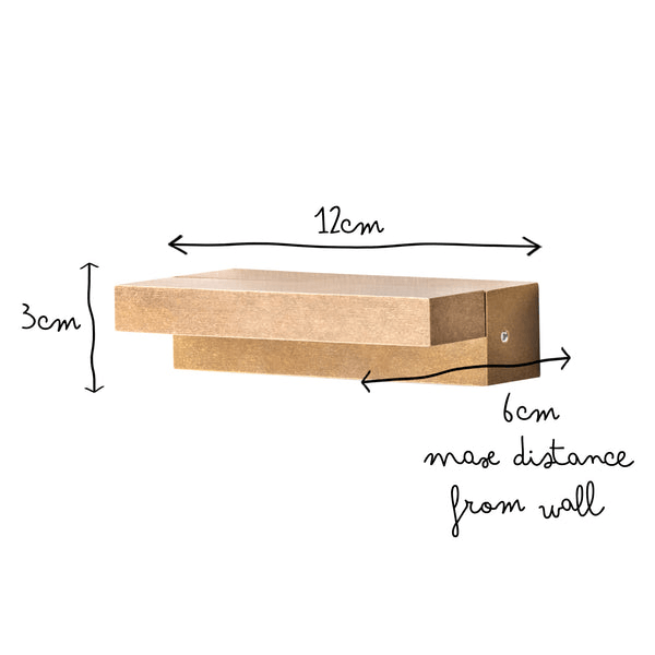 Pooky - Gara Ip54 Down Wall Lighter - Brass