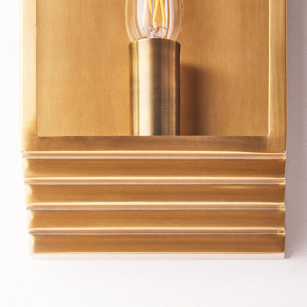 Pooky - Hayle Ip44 Exterior Wall Light - Antiqued Brass