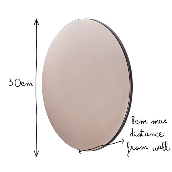 Pooky - Helios Ip44 Wall Light - Largest - Bronze Aluminium dimensions of 30cm height and 8cm max distance from wall.