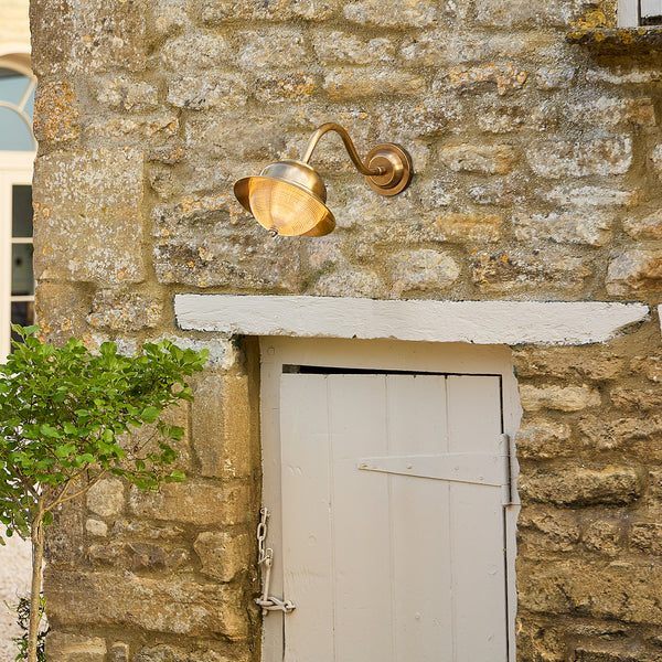 Pooky - Holophane Ip44 Exterior Wall Light - Brass