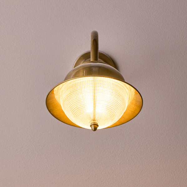 Pooky - Holophane Ip44 Exterior Wall Light - Brass