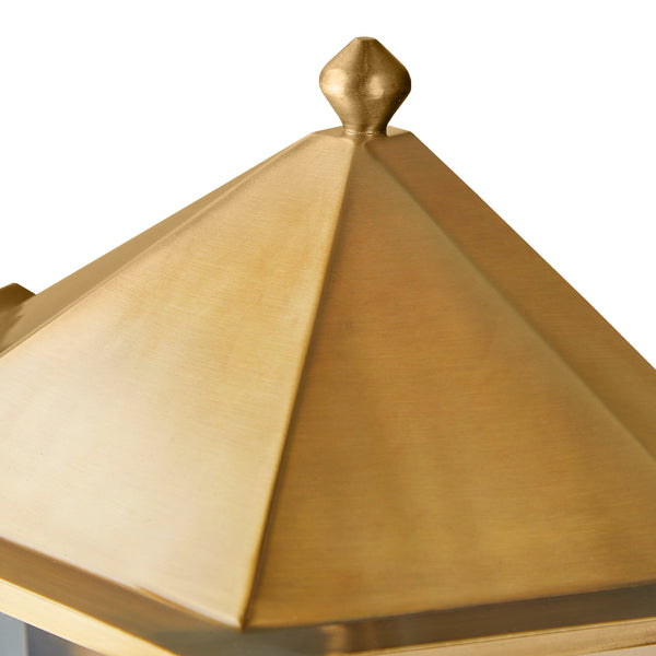 Pooky - St Ives Ip44 Exterior Wall Light - Brass Reflector - Antique Brass