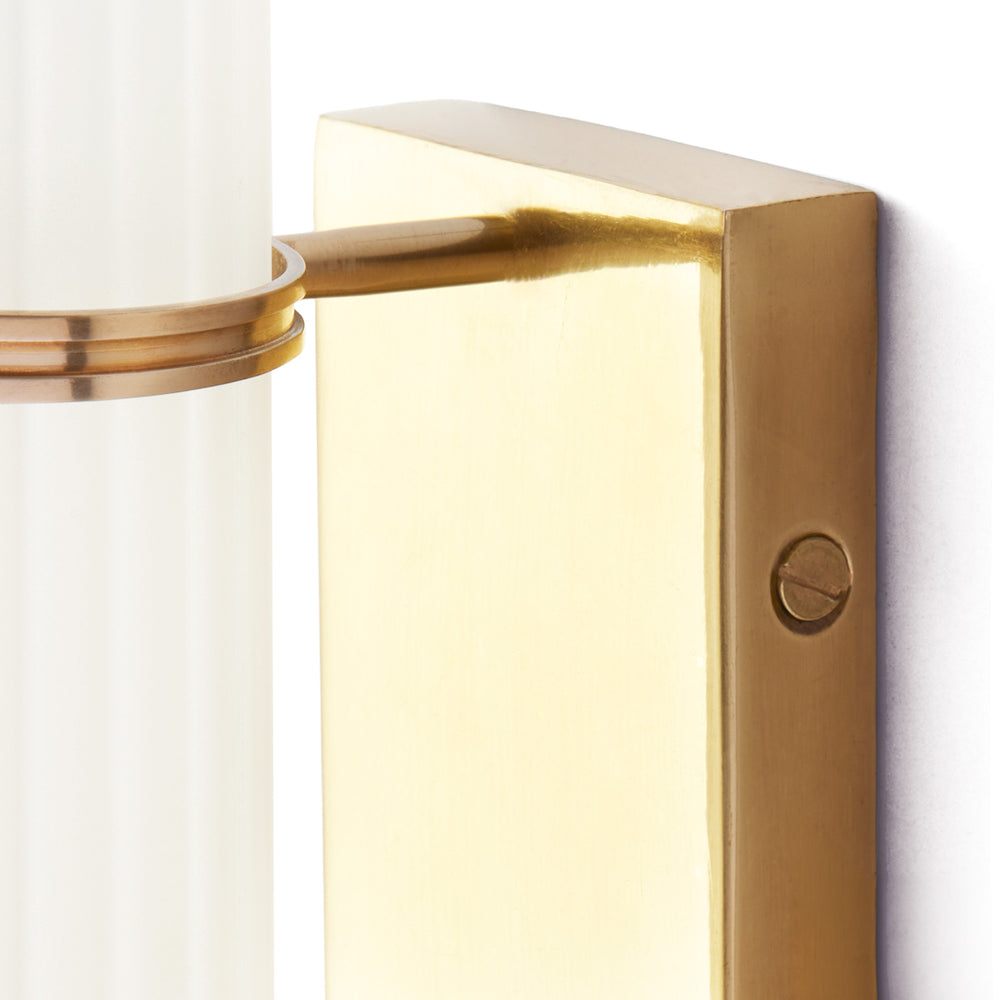 Pooky - Jet Wall Light - Brass and Frosted Glass