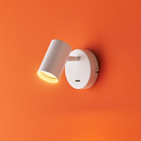 Pooky - Lewis single Wall Light - White - With switch