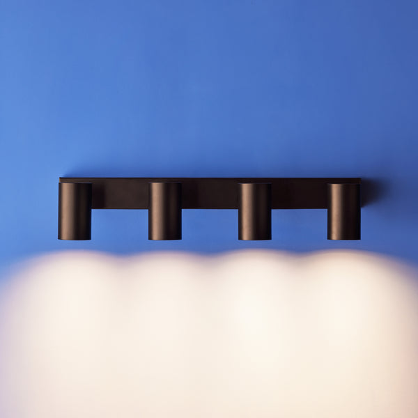 Pooky - Lewis Quadruple Wall Spotlight - Black