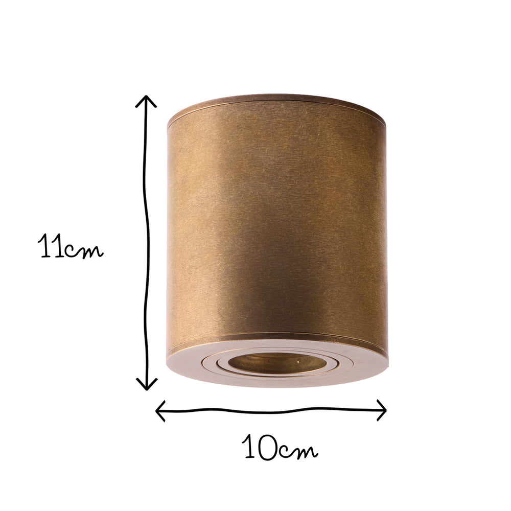 Pooky - Larger Maz Spot Light with Adjustor - Brass