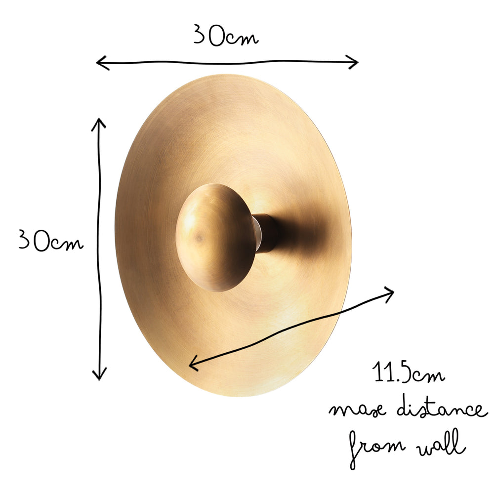 Pooky - Mykolas IP54 Wall Light - Aged Brass