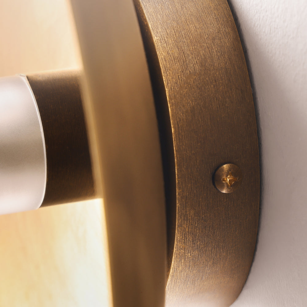 Pooky - Mykolas IP54 Wall Light - Aged Brass