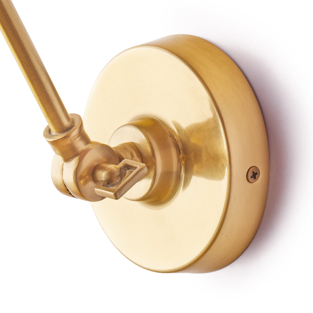 Pooky - Nova Wall Light - Brass and Stone