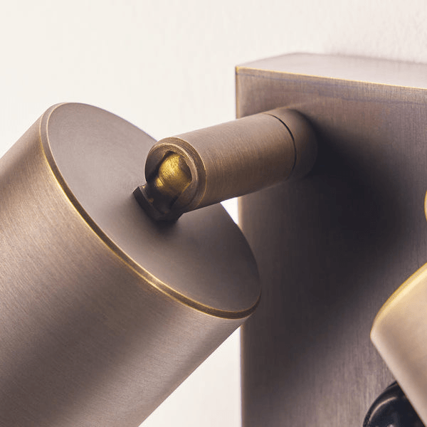Pooky - Motion Sensor Double Portreath Ip65 Adjustable Pillar Light - Bronze