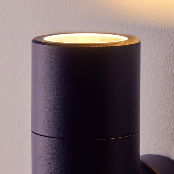 Pooky - Portreath Ip65 Up And Down Pillar Light - Bluestone