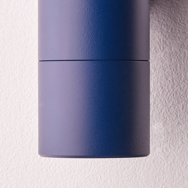 Pooky - Portreath Ip65 Up And Down Pillar Light - Bluestone