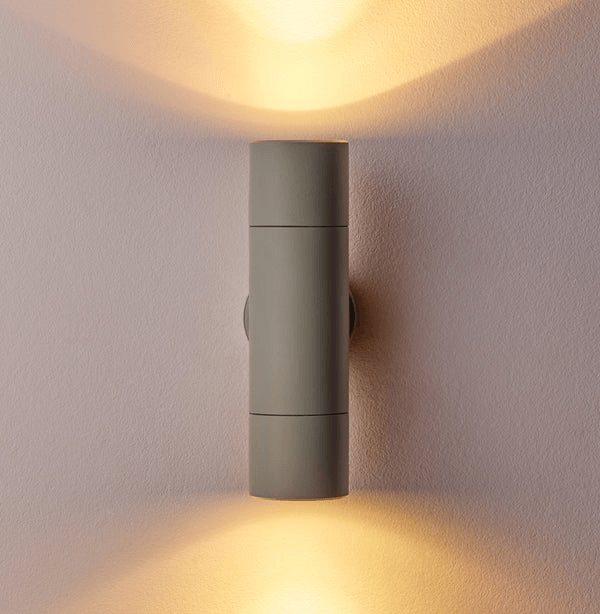 Pooky - Portreath Ip65 Up And Down Pillar Light - Green Bay