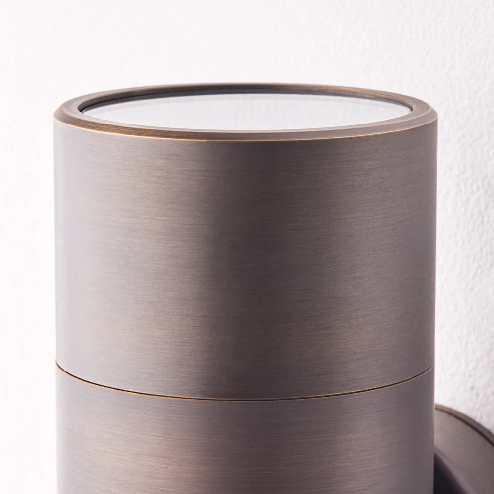 Pooky Large Portreath IP65 Up and Down Pillar Wall Light